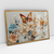 Imagem do Quadro Decorativo Elegante Abstrato Borboleta e Flores Horizontal