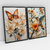 Quadro Decorativo Elegante Abstrato Borboleta, Beija-Flor e Flores em Art Kit com 2 Quadros na internet