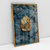 Quadro Decorativo Elegante Minimalista Art Blue Stone and Gold Leaf - loja online