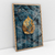 Imagem do Quadro Decorativo Elegante Minimalista Art Blue Stone and Gold Leaf