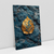 Quadro Decorativo Elegante Minimalista Art Blue Stone and Gold Leaf na internet