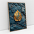 Imagem do Quadro Decorativo Elegante Minimalista Art Blue Stone and Gold Leaf