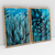 Quadro Decorativo Flor Suculenta Azul - Kit com 2 Quadros - comprar online