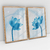 Quadro Decorativo Flores Delicadas Azuis Kit com 2 Quadros - comprar online