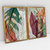 Quadro Decorativo Folhagem Tropical Leaves Kit com 2 Quadros - loja online