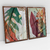 Quadro Decorativo Folhagem Tropical Leaves Kit com 2 Quadros na internet