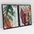 Quadro Decorativo Folhagem Tropical Leaves Kit com 2 Quadros - Bimper - Quadros Decorativos