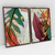 Quadro Decorativo Folhagem Tropical Leaves Kit com 2 Quadros - Bimper - Quadros Decorativos