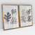 Quadro Decorativo Folhas Azuis - Ana Ifanger - Kit com 2 Quadros - loja online