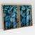 Quadro Decorativo Folhas Azuis Kit com 2 Quadros - loja online