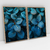 Imagem do Quadro Decorativo Folhas Azuis Kit com 2 Quadros