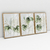 Quadro Decorativo Folhas Buquê Tropical Kit com 3 Quadros - loja online