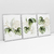 Quadro Decorativo Folhas Buquê Tropical Kit com 3 Quadros na internet