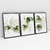 Imagem do Quadro Decorativo Folhas Buquê Tropical Kit com 3 Quadros