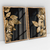 Quadro Decorativo Folhas Douradas Golden Leaves Kit com 2 Quadros - comprar online