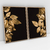 Quadro Decorativo Folhas Douradas Golden Leaves Kit com 2 Quadros - comprar online