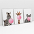 Quadro Decorativo Girafa Zebra e Coala Mascando Chiclete Bubble Gum Kit com 3 Quadros - comprar online
