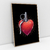 Quadro Decorativo Grenade Heart Coração Granada - comprar online