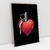 Quadro Decorativo Grenade Heart Coração Granada - Bimper - Quadros Decorativos