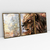 Quadro Decorativo Grunge Lion Kit com 3 Quadros - loja online
