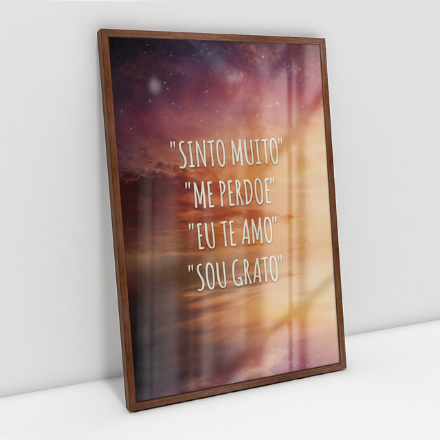 Quadro Decorativo Salmo 91 Frase Religioso