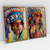 Quadro Decorativo Índias Apaches Kit com 2 Quadros - comprar online