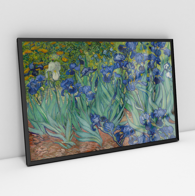 Quadro Decorativo Jardim de Iris - Lírios - Van Gogh
