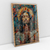 Quadro Decorativo Jesus Orando Efeito 3D de Mosaico de Ladrilhos - comprar online