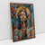 Quadro Decorativo Jesus Orando Efeito 3D de Mosaico de Ladrilhos na internet