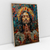 Quadro Decorativo Jesus Orando Efeito 3D de Mosaico de Ladrilhos