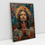 Quadro Decorativo Jesus Orando Efeito 3D de Mosaico de Ladrilhos - comprar online