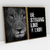 Quadro Decorativo Leão Be Strong Like a Lion Kit com 2 Quadros - loja online