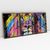 Imagem do Quadro Decorativo Leão Colorido Moderno Kit com 3 Quadros