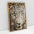 Quadro Decorativo Leopardo Cor Sépia - loja online