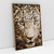 Quadro Decorativo Leopardo Cor Sépia - loja online