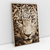 Quadro Decorativo Leopardo Cor Sépia - comprar online