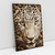 Quadro Decorativo Leopardo Cor Sépia - Bimper - Quadros Decorativos