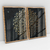 Quadro Decorativo Mandala Abstrato Gold and Black Kit com 2 Quadros - comprar online