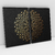 Quadro Decorativo Mandala Abstrato Gold and Black Kit com 2 Quadros - loja online