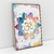 Quadro Decorativo Mandala Flor de Lótus Multicolorida OM na internet