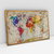 Quadro Decorativo Mapa Mundi Colorido Estilo Rústico Aquarela - loja online