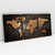 Quadro Decorativo Mapa Mundi Preto e Bronze Envelhecido Kit com 3 Quadros - Bimper - Quadros Decorativos