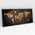 Quadro Decorativo Mapa Mundi Preto e Bronze Envelhecido Kit com 3 Quadros - loja online