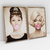 Quadro Decorativo Marilyn Monroe e Audrey Hepburn Mascando Chiclete Kit com 2 Quadros - comprar online