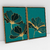 Quadro Decorativo Marrs Green Flowers Kit com 2 Quadros - loja online
