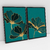 Quadro Decorativo Marrs Green Flowers Kit com 2 Quadros - loja online