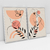 Imagem do Quadro Decorativo Minimalista Woman Peach Kit de 2 Quadros - Cor do Ano 2024
