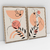 Quadro Decorativo Minimalista Woman Peach Kit de 2 Quadros - Cor do Ano 2024 - comprar online