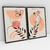 Quadro Decorativo Minimalista Woman Peach Kit de 2 Quadros - Cor do Ano 2024 - Bimper - Quadros Decorativos