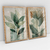 Quadro Decorativo Modern Watercolor Leaves Kit de 2 Quadros - comprar online